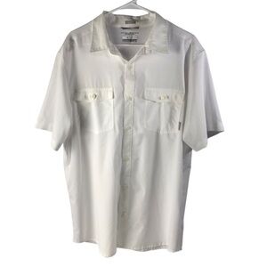NWOT Columbia Omni-shield Sun protection short sleeve button down shirt men’s L